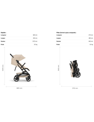 Poussette Cybex Beezy - Magic Black...