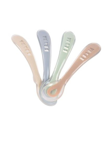 Cuillères 2ème âge - 4pces - Silicone...