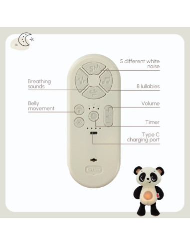 Doudou à bruits blancs USB - Panda