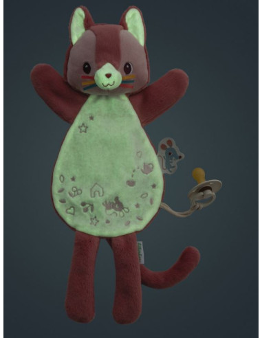 Doudou marionnette phosphorescent -...