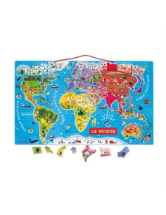 Puzzle Monde Magnétique -...
