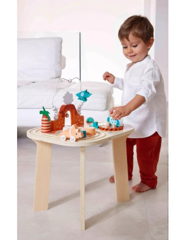 Table d'activités en bois - Dino
