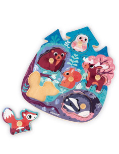 Puzzle encastrable bois -... 2