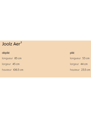 Poussette Joolz Aer² - Hazel brown