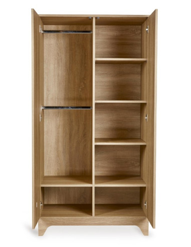 Garde-robe 2 portes - Tsugi Natural Ash