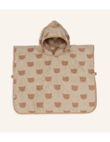 Poncho de bain réversible Jacquard -...