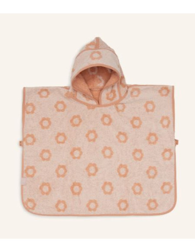 Poncho de bain réversible Jacquard -...