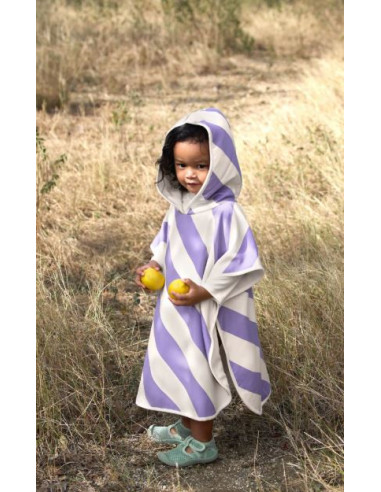 Poncho anti-UV -  Stripes Purple