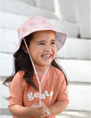Chapeau de soleil réversible 1-3 ans...