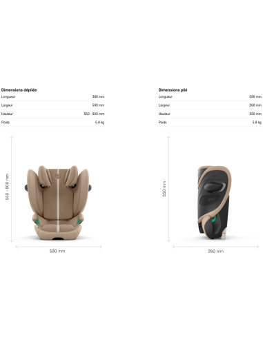Siège auto Cybex Solution G2 I-Fix -...