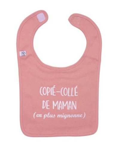 Bavoir phrase Copié-collé de Maman -...
