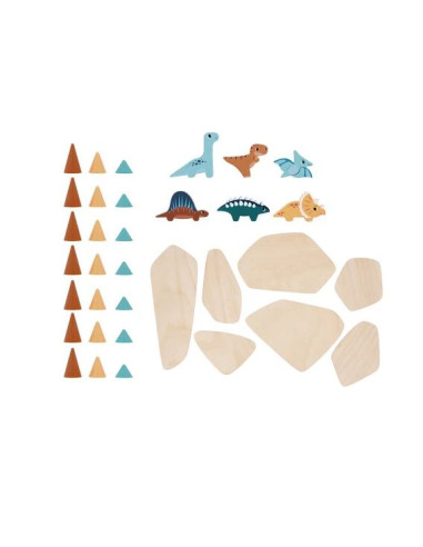 Jeu d'équilibre bois - Piks Dino