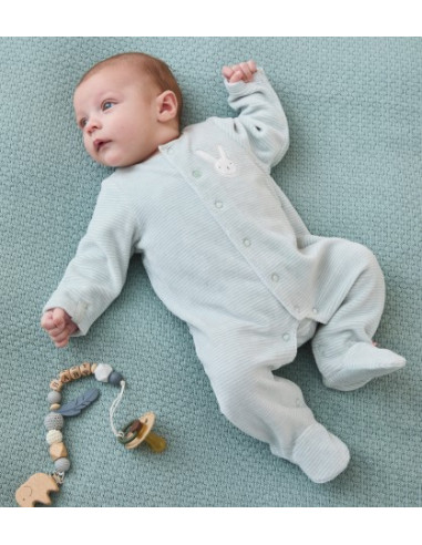 Sweet Dreams Pyjama velours rayé - 1M