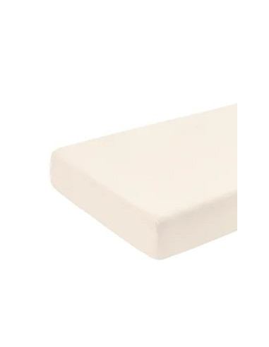 Drap housse parc jersey 75x95 - Cream