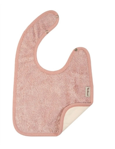 Bavoir bambou imperméable - Misty Rose