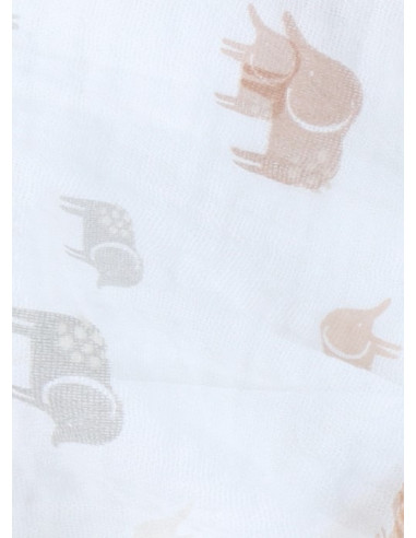 Lot de 2 tétras 100x100cm - Eléphants