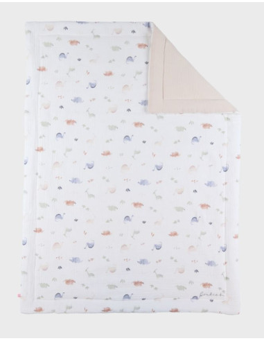 Couverture 75x100 mousseline - Dino