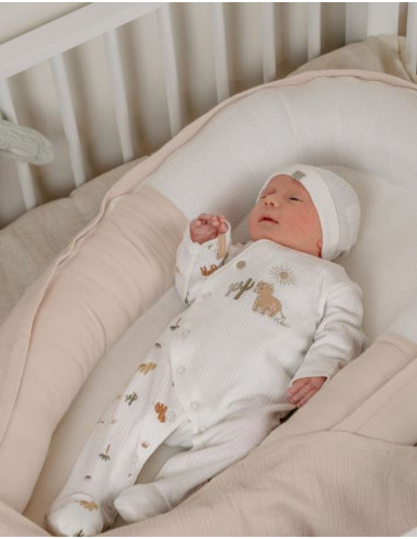 Nid Bébé Kokkoony en mousseline - Beige