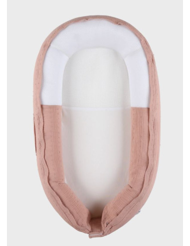Nid Bébé Kokkoony en mousseline - Rose