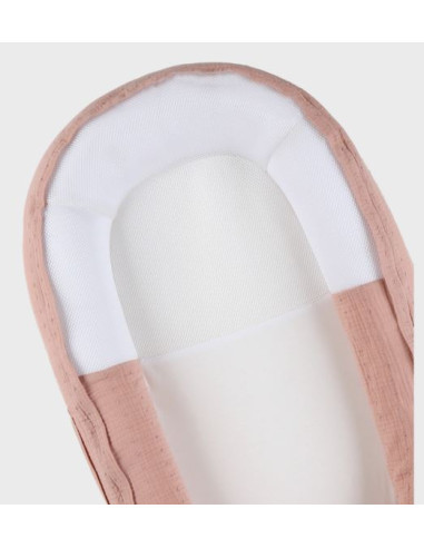 Nid Bébé Kokkoony en mousseline - Rose