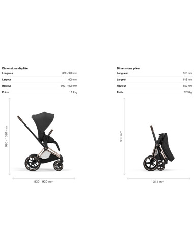 Poussette Cybex PRIAM Style - Rosegold