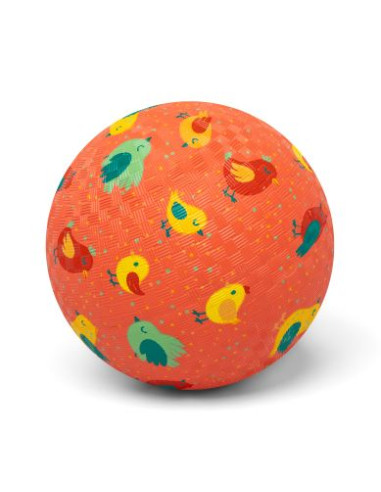 Balle en caoutchouc 18cm - Oiseaux