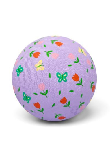 Balle en caoutchouc 18cm - Tulipes