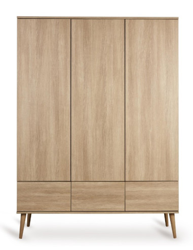 Garde-robe 3 portes Flow - Honey Ash