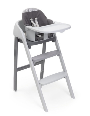 Chaise haute Crescendo Up -  Steel...