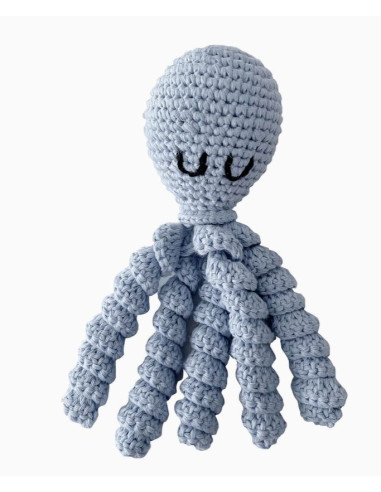 Doudou hochet pieuvre tricoté - Light...