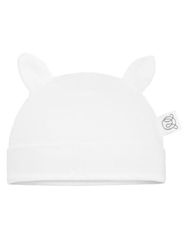 Bonnet bébé en bambou 1-6M - Cream