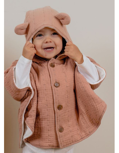 Poncho de voyage Mousseline de Coton...
