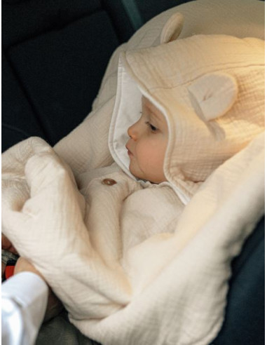 Poncho de voyage Mousseline de Coton...
