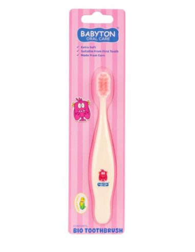 Brosse à dents bio - Rose Pinky