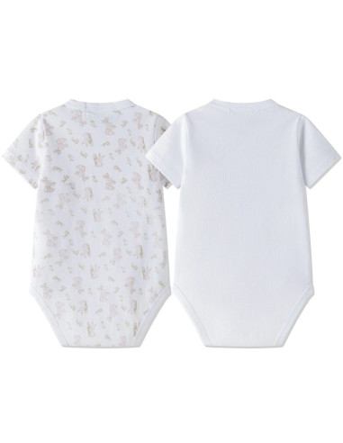 Bodies croisés MC (2pces) - Lapin...
