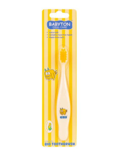 Brosse à dents bio - Jaune...