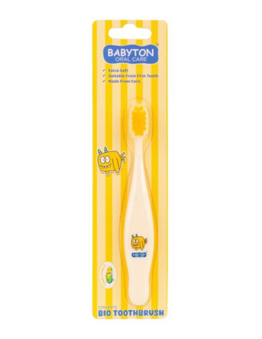 Brosse à dents bio - Jaune Flappy