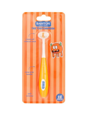 Brosse à dents 3 faces  - Orange Lupy