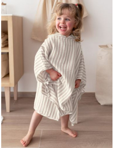 Poncho de voyage Gaze de coton 9-36m...