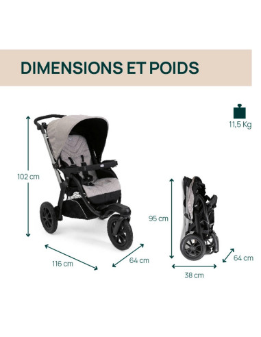 Poussette Chicco Activ3+ - Nut