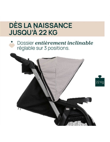 Poussette Chicco Activ3+ - Nut