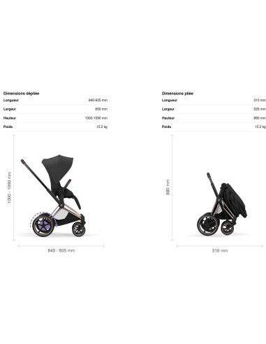 Poussette Cybex E-PRIAM Comfort -...