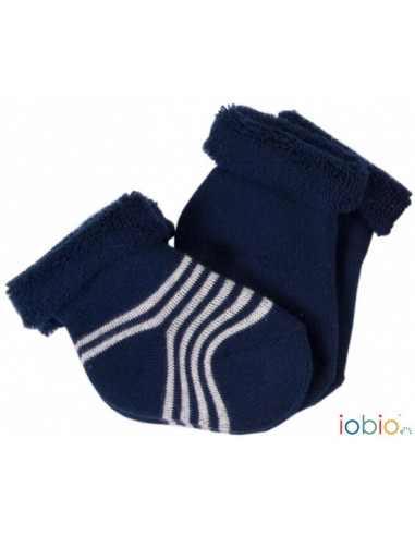 Chaussettes en bouclettes 2pc-bio - Ecru