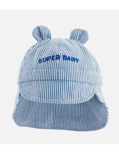 Chapeau de soleil flap ourson 3-6M -...