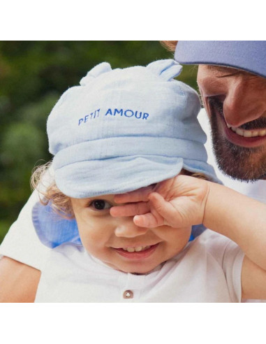 Chapeau de soleil flap ourson 6-12M...
