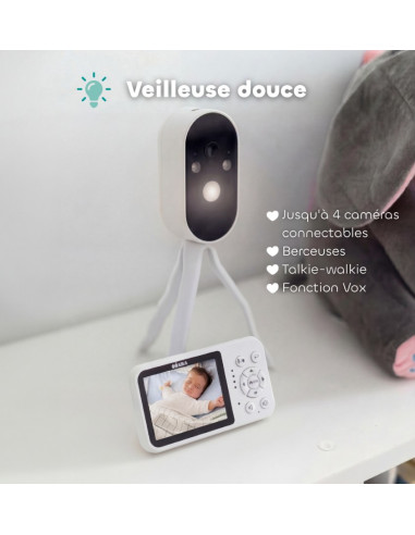 Babyphone Vidéo ZEN Travel - Blanc