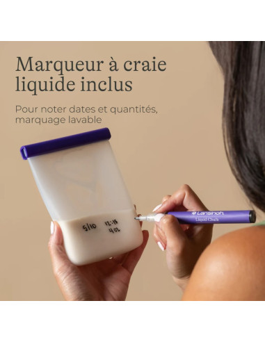 Sachets de conservation de lait...