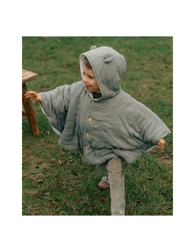Poncho de voyage Mousseline de Coton...