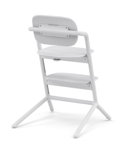 Chaise haute Lemo 2 bois - White 