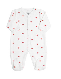 Pyjama Petits Coeurs rouge...